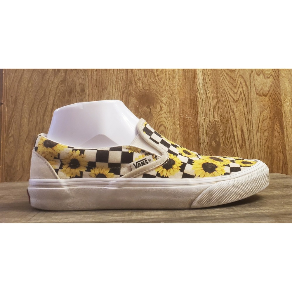 Vans Classic Slip-On Shoes Womens 7.5 Mens 6 Sunflower